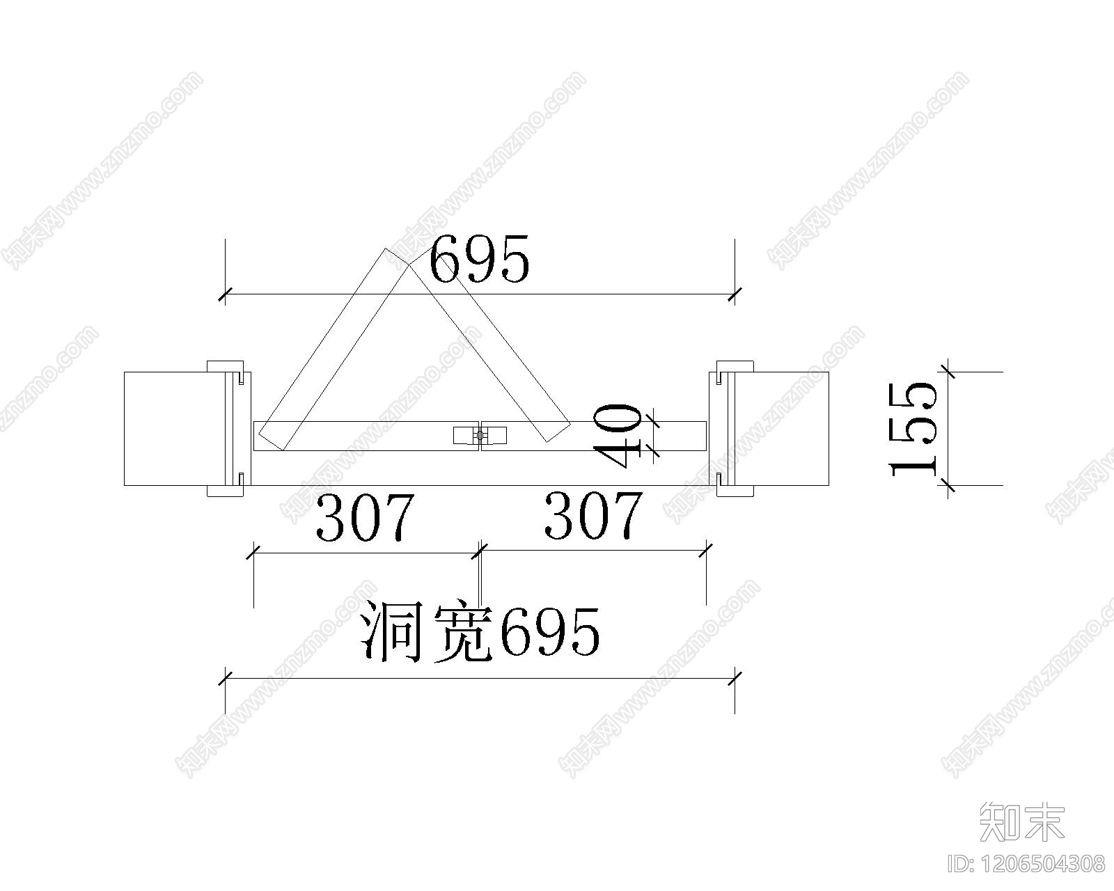 综合门节点cad施工图下载【ID:1206504308】