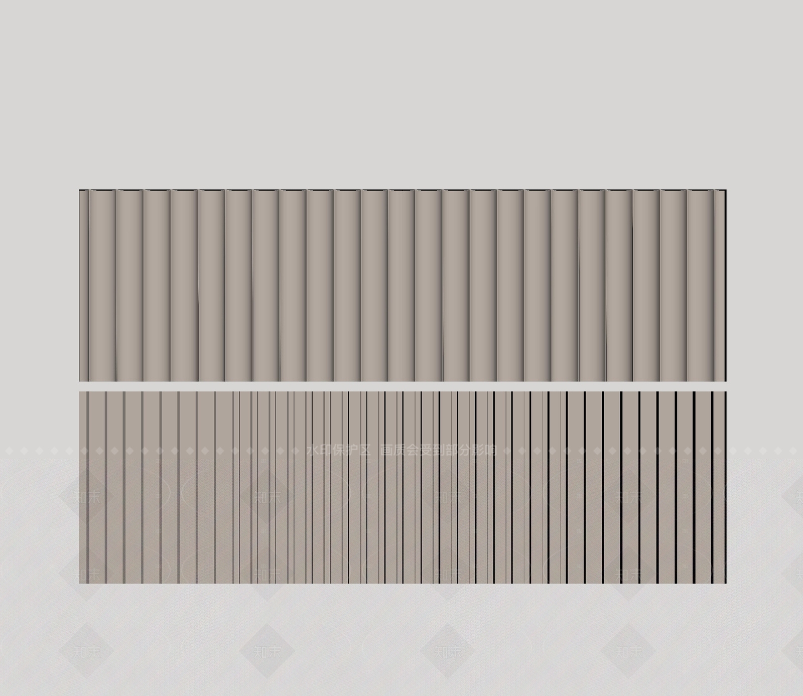 现代极简护墙板SU模型下载【ID:1206511761】