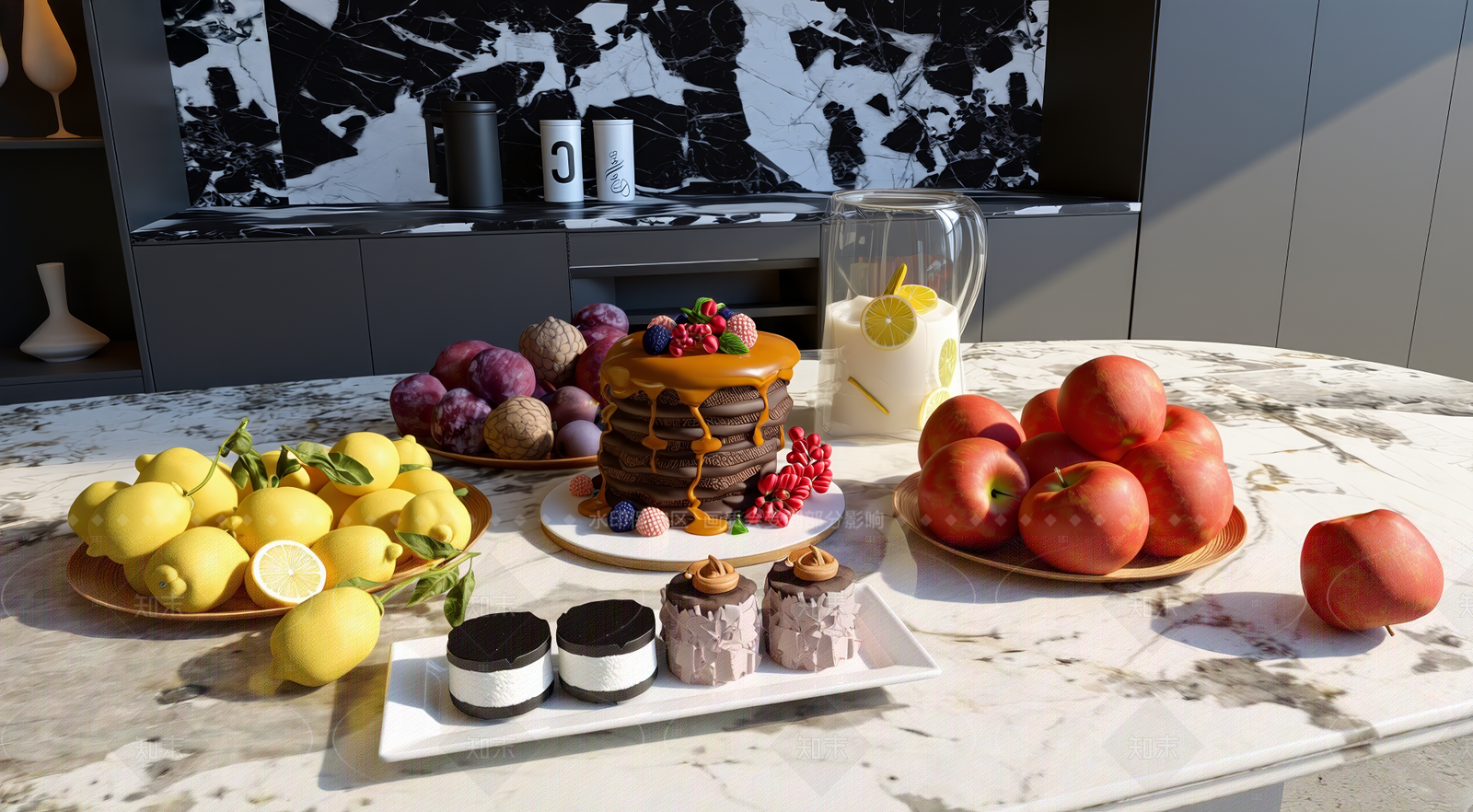 现代水果店3D模型下载【ID:1206512059】