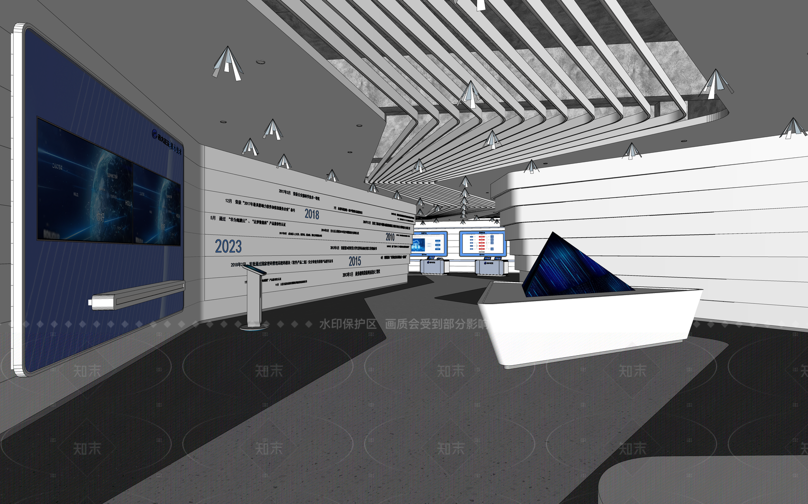 现代简约其他公共空间SU模型下载【ID:1206513964】