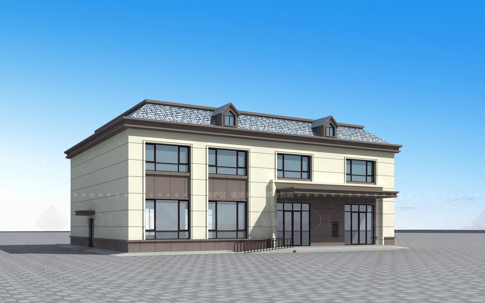 现代办公楼3D模型下载【ID:1206519427】