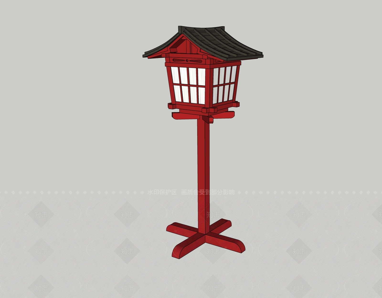 日式灯笼SU模型下载【ID:1206519557】
