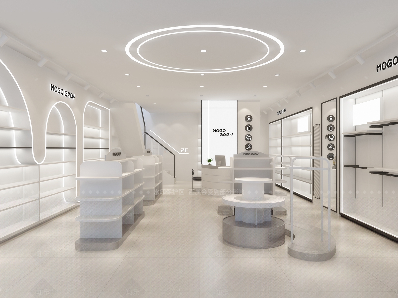 现代极简母婴店3D模型下载【ID:1206519685】