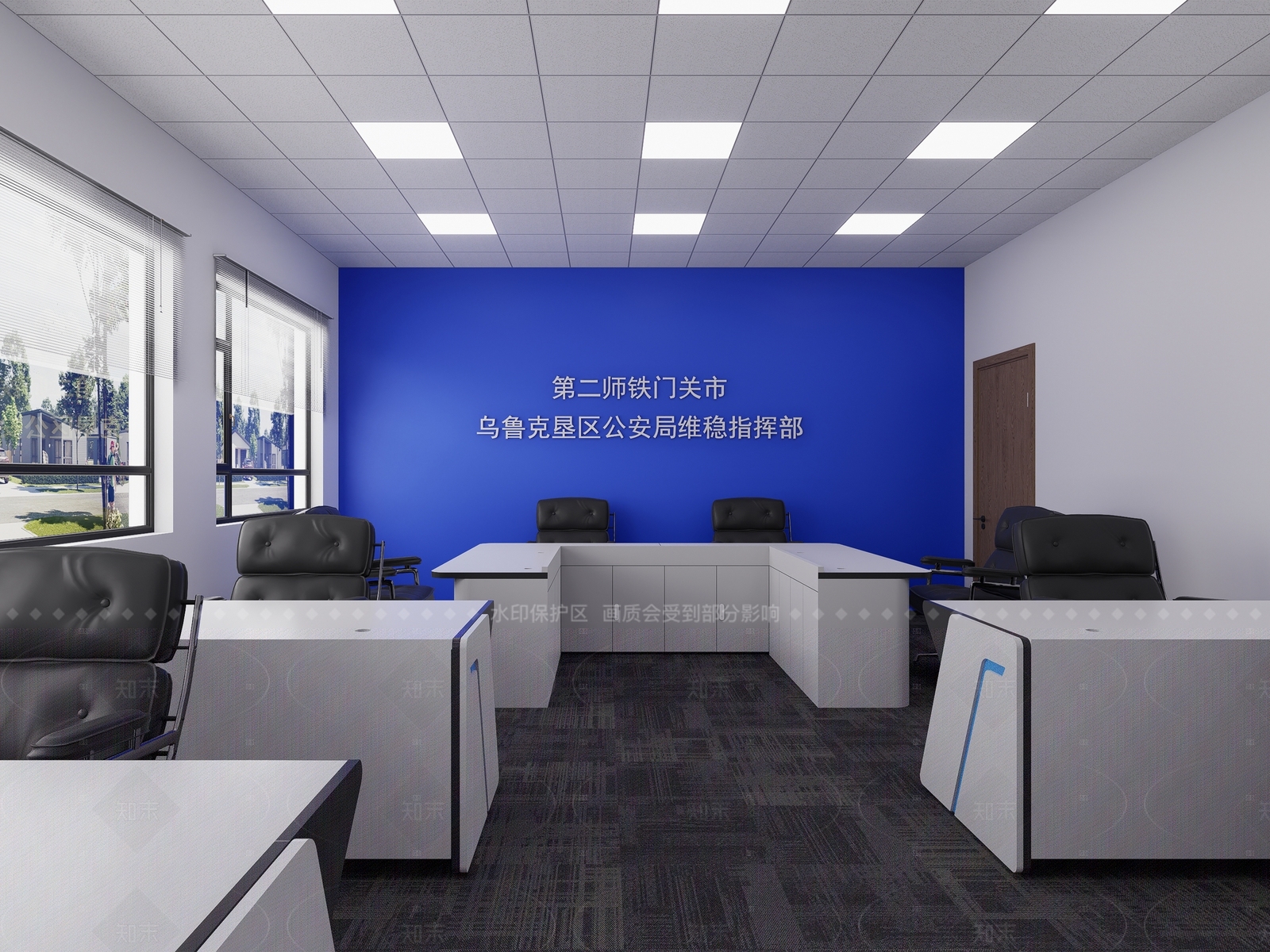 现代其他办公区域SU模型下载【ID:1206520344】