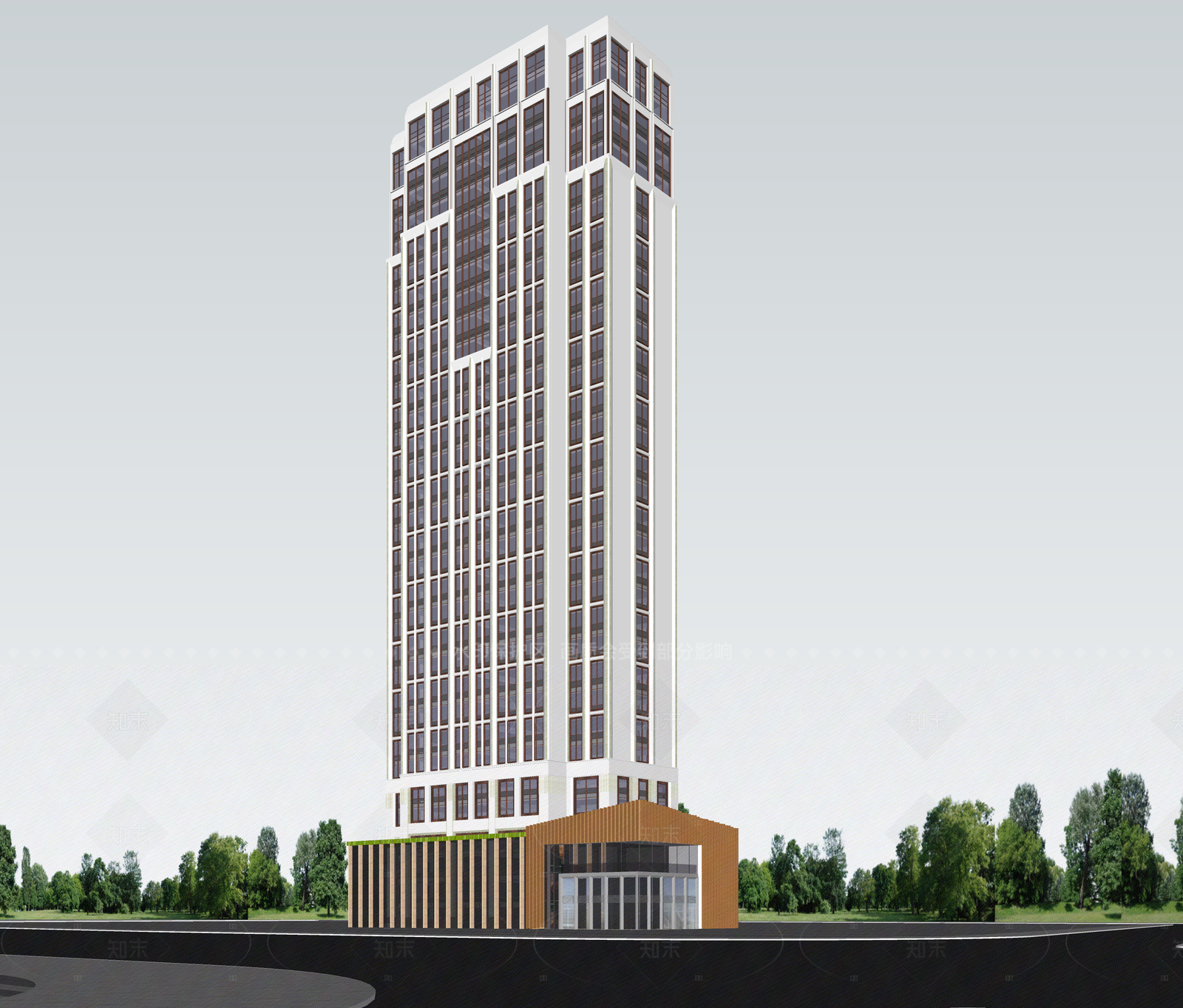 现代酒店建筑SU模型下载【ID:1206528527】