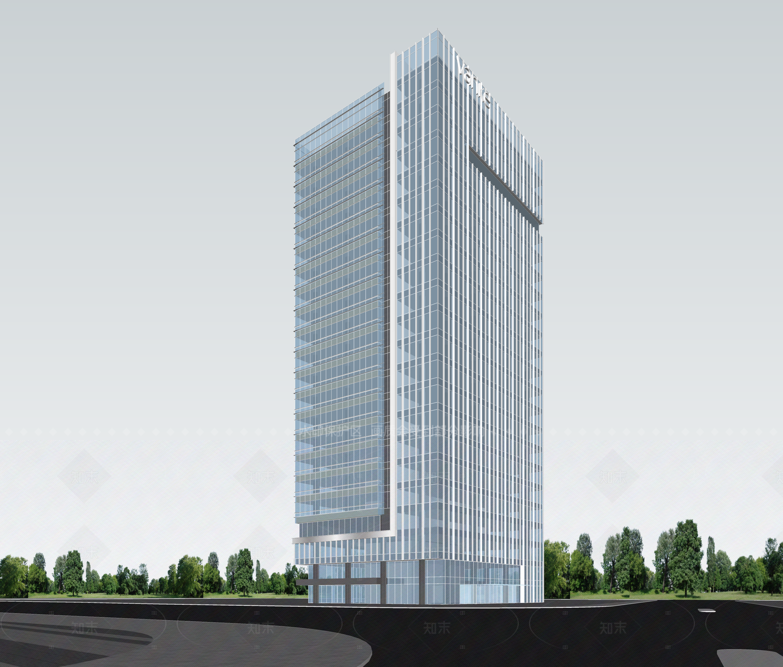 现代酒店建筑SU模型下载【ID:1206529752】