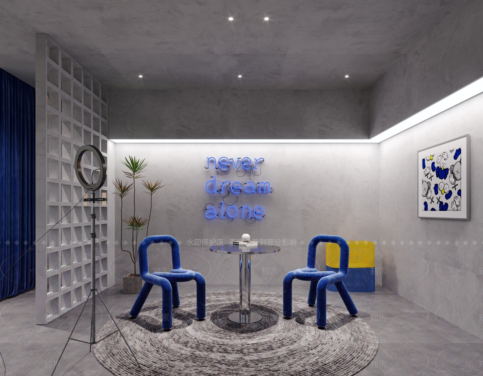 现代直播间3D模型下载【ID:1206533606】