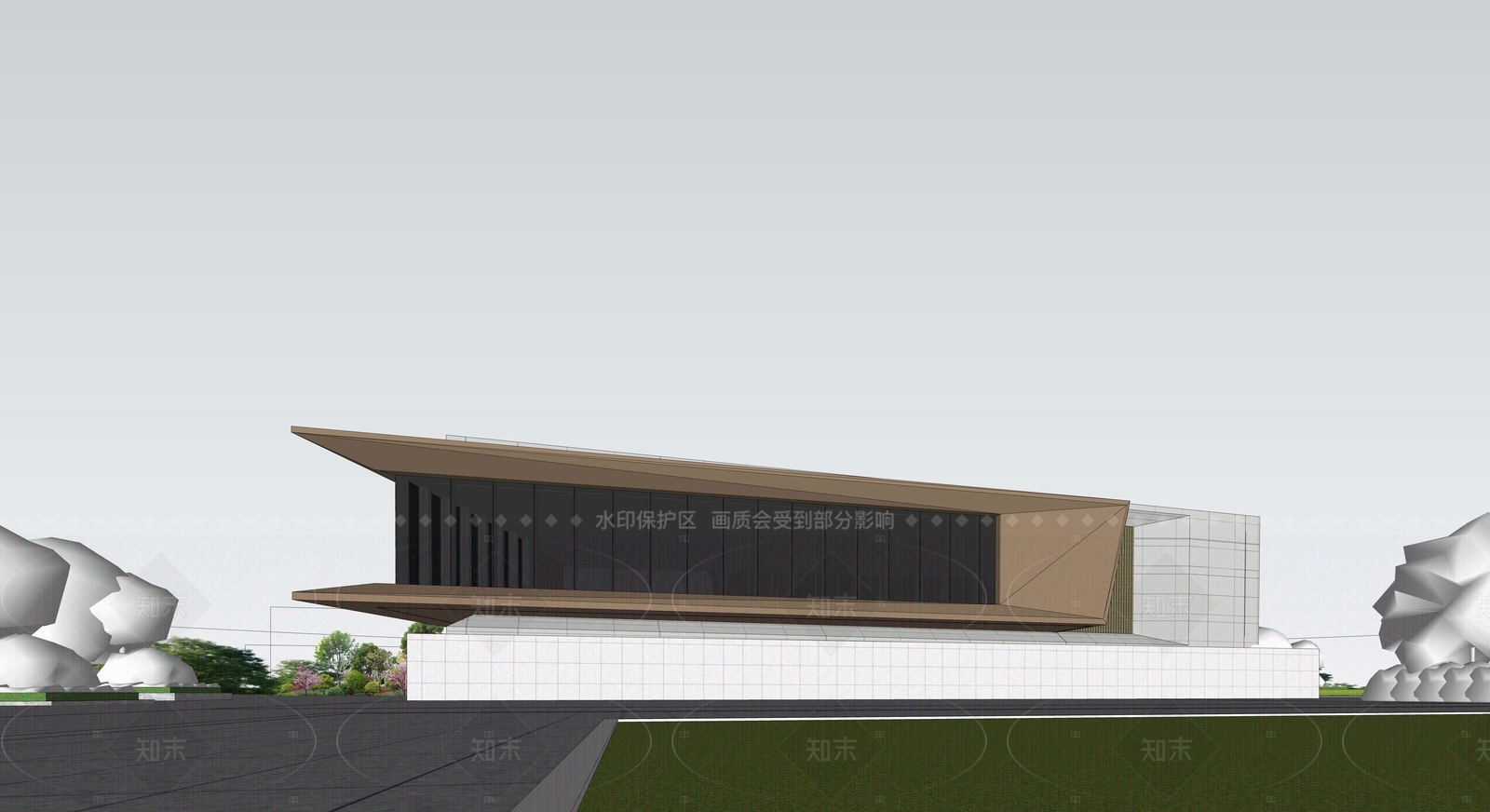 现代其他商业建筑SU模型下载【ID:1206538858】
