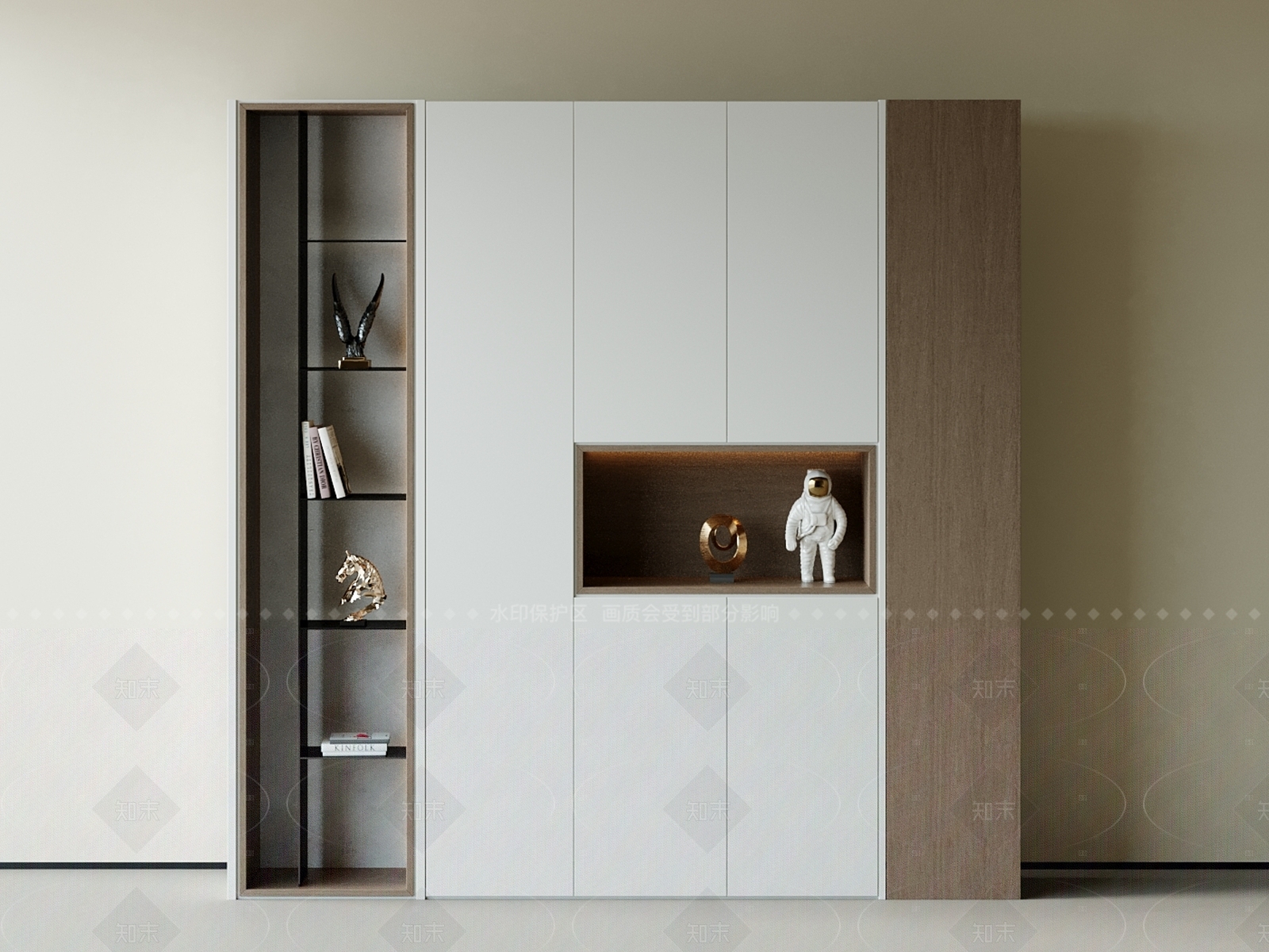 现代简约玄关柜3D模型下载【ID:1206545420】