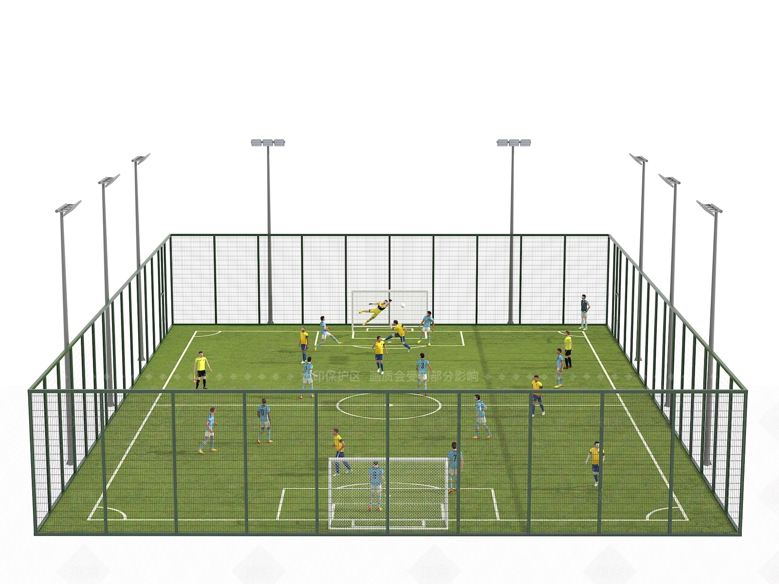 现代足球场SU模型下载【ID:1206552966】