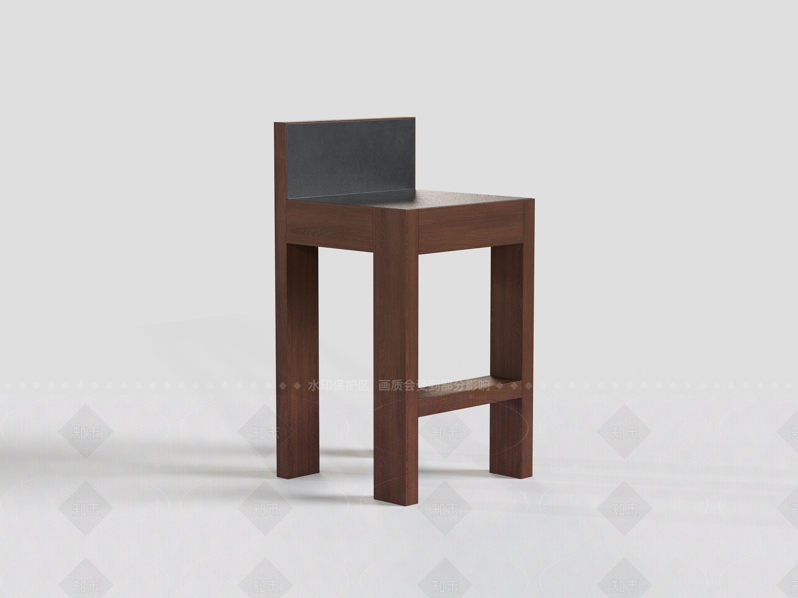 现代中古吧椅3D模型下载【ID:1206553134】