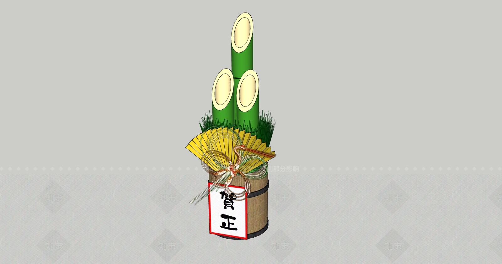 日式其他摆件SU模型下载【ID:1206555637】