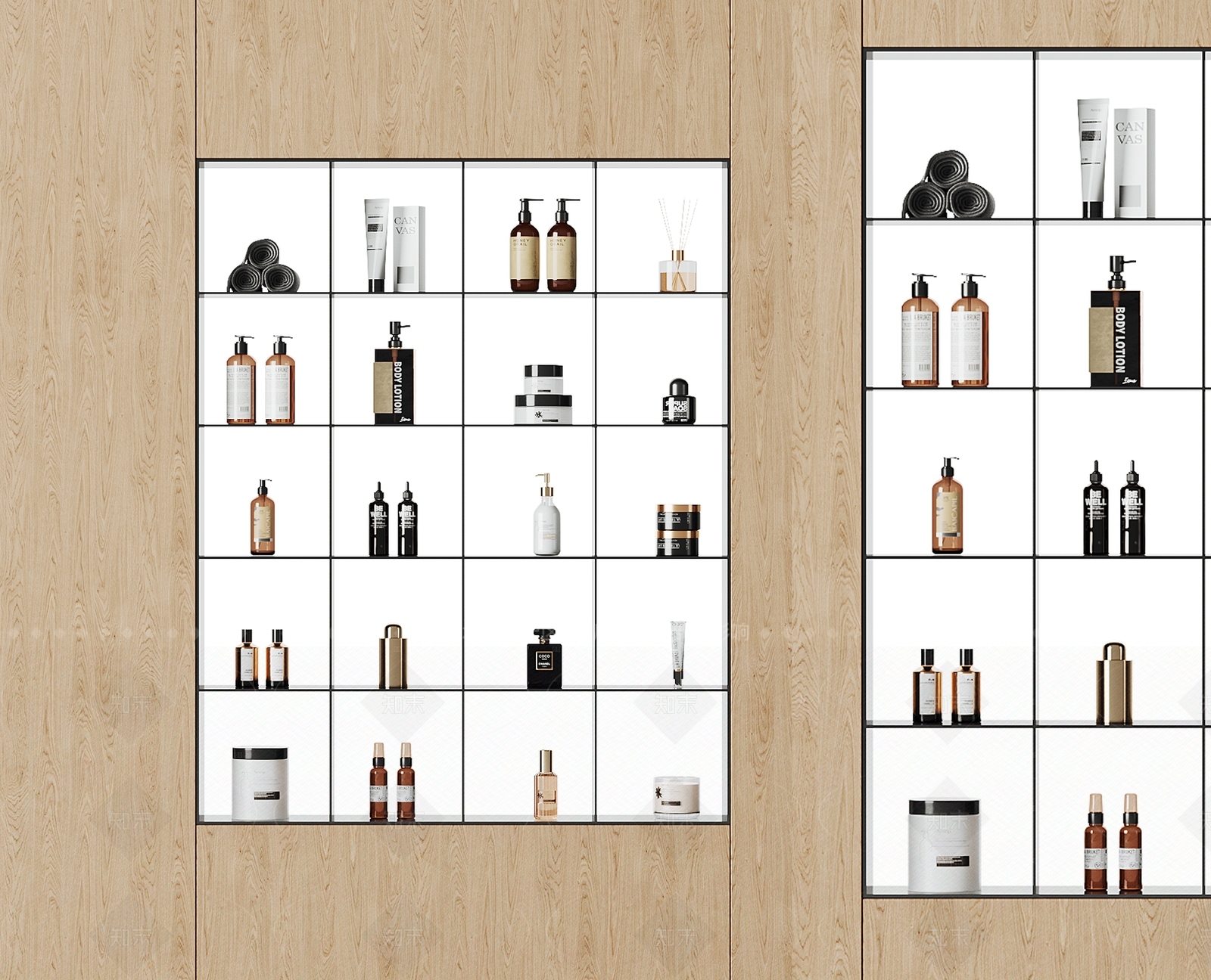 现代化妆品展台3D模型下载【ID:1206557591】