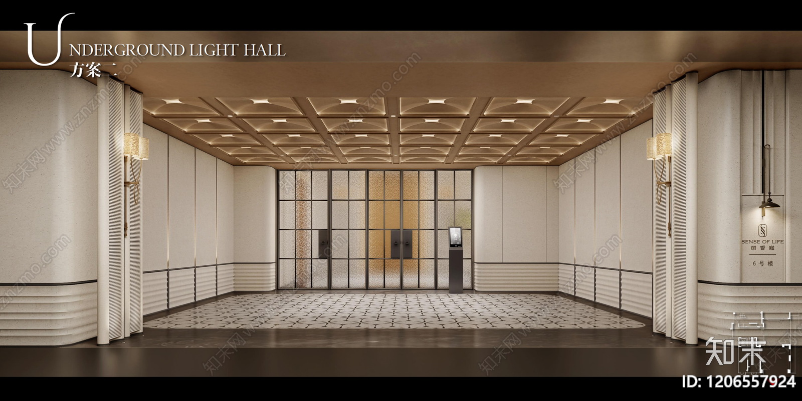 现代轻奢住宅公区下载【ID:1206557924】