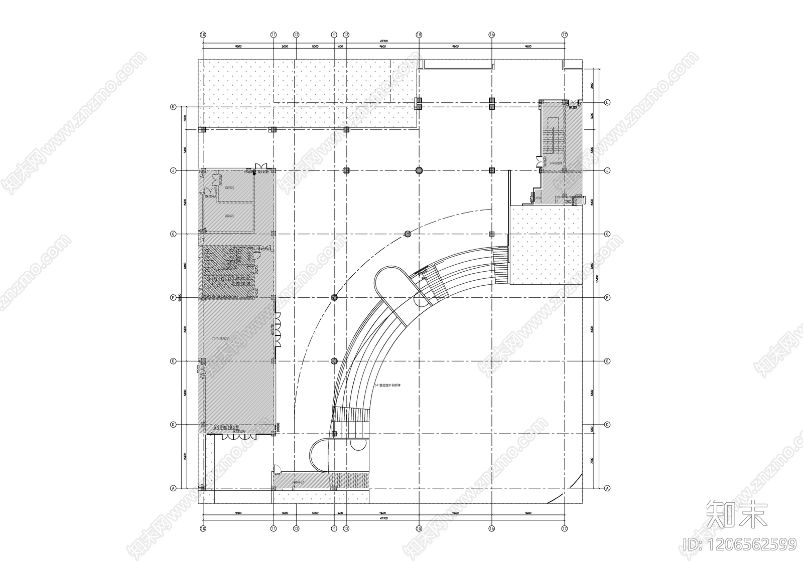 现代学校cad施工图下载【ID:1206562599】