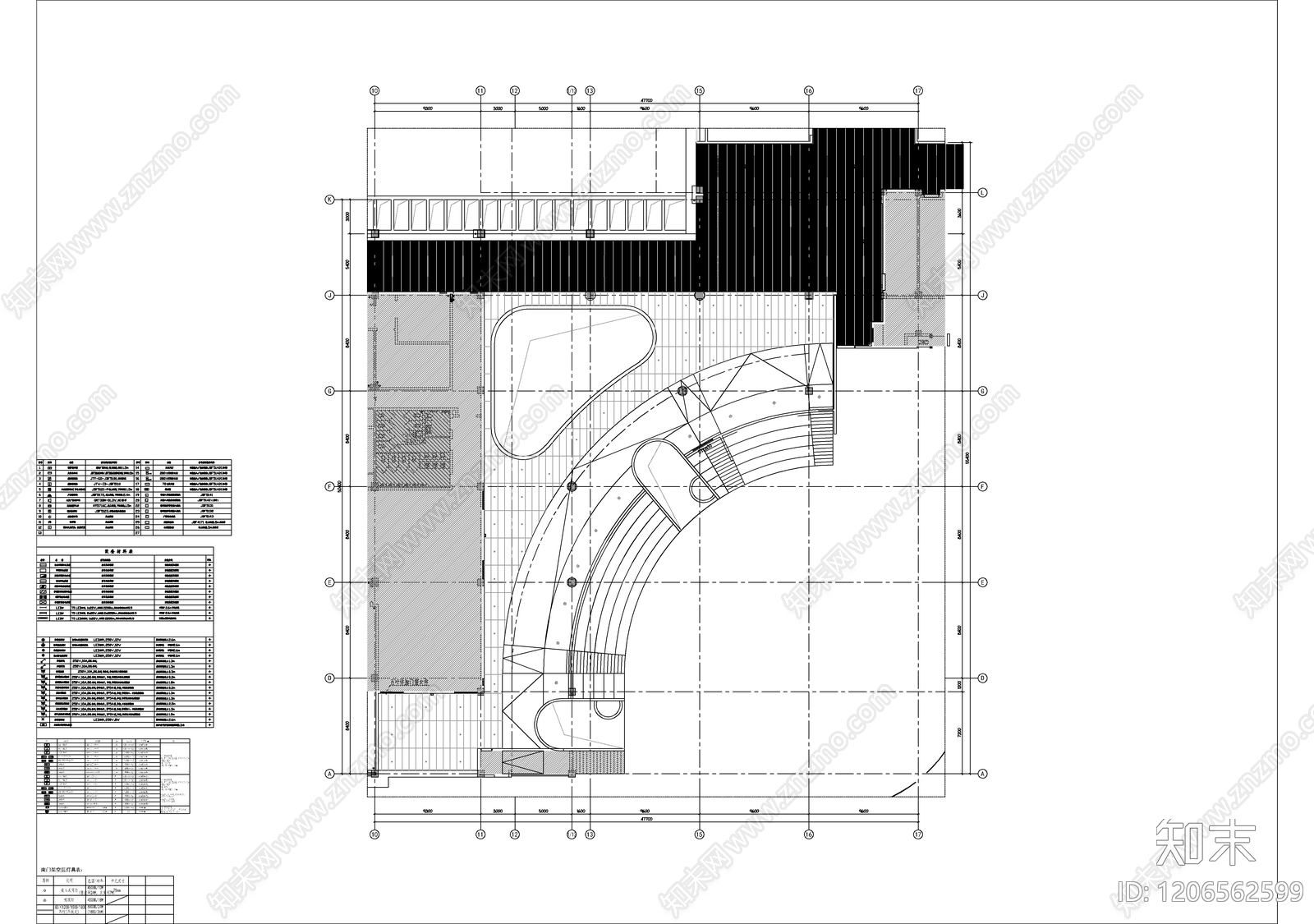 现代学校cad施工图下载【ID:1206562599】