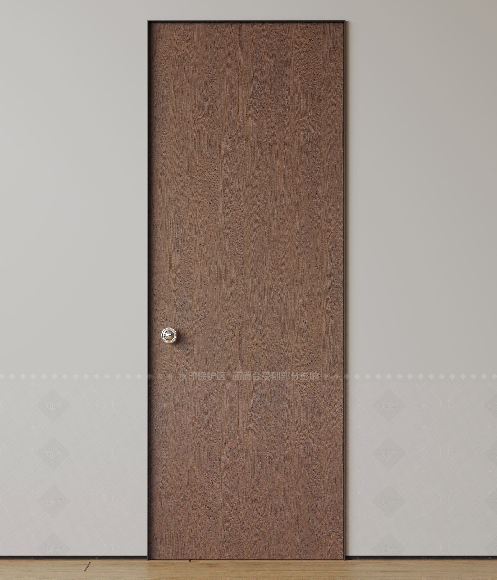 现代极简单开门3D模型下载【ID:1206564841】