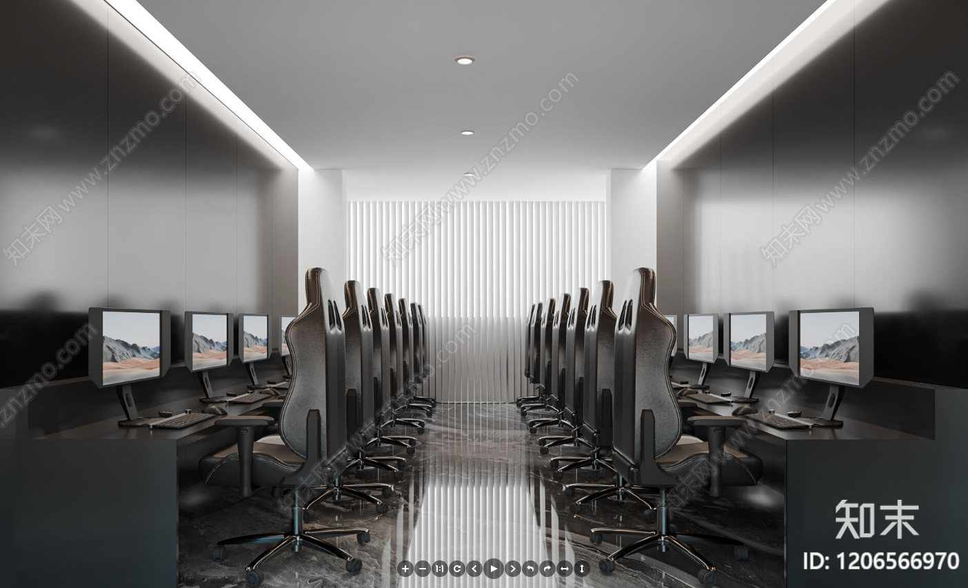 现代网吧cad施工图下载【ID:1206566970】