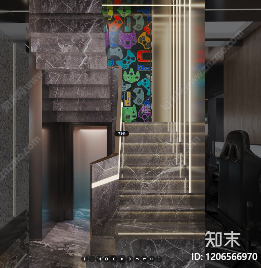 现代网吧cad施工图下载【ID:1206566970】