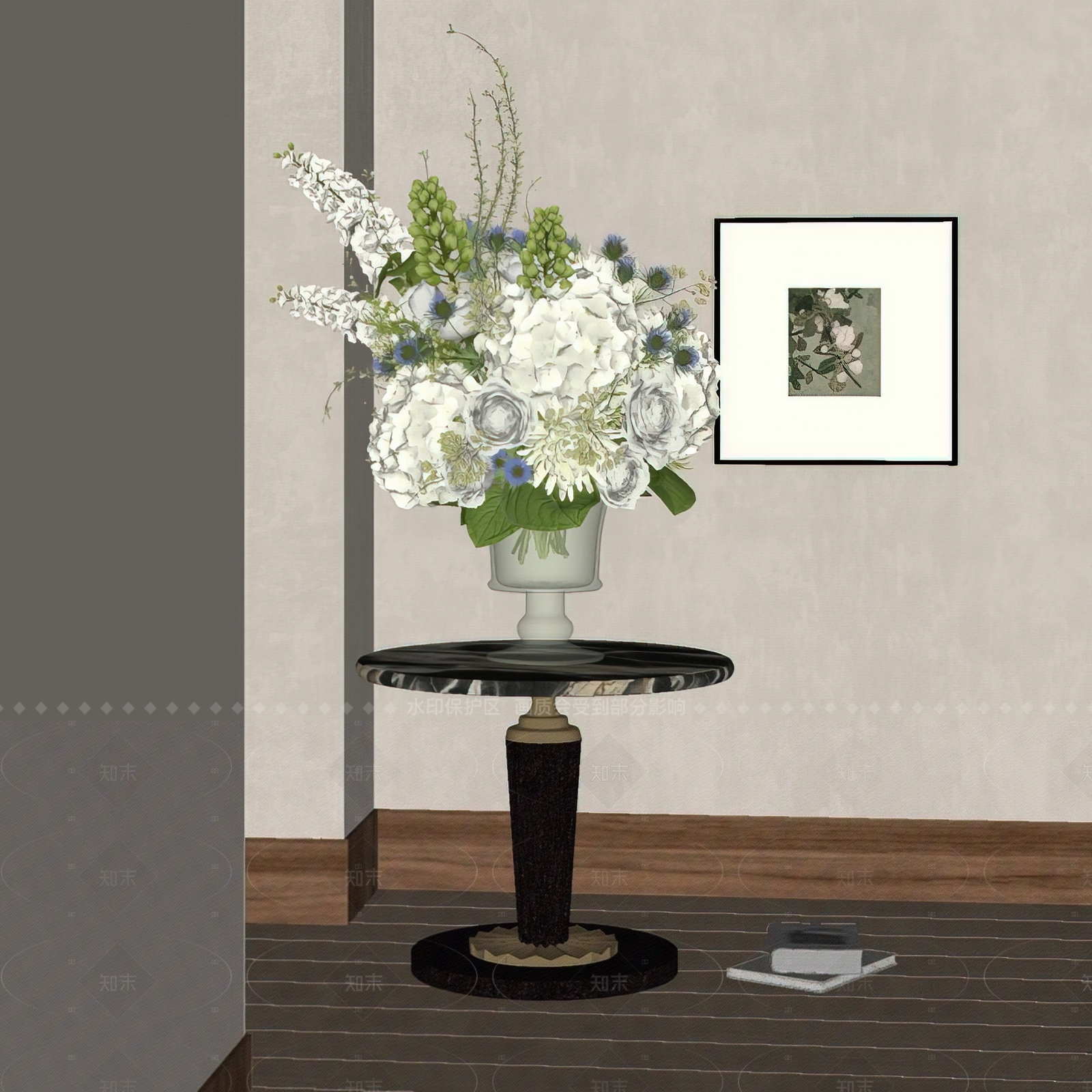 现代法式花艺SU模型下载【ID:1206568255】