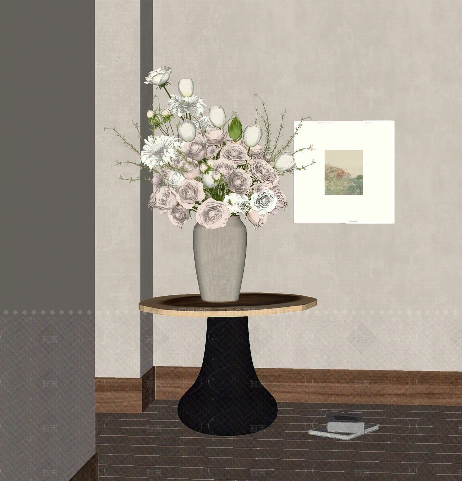 中古法式花艺SU模型下载【ID:1206568320】