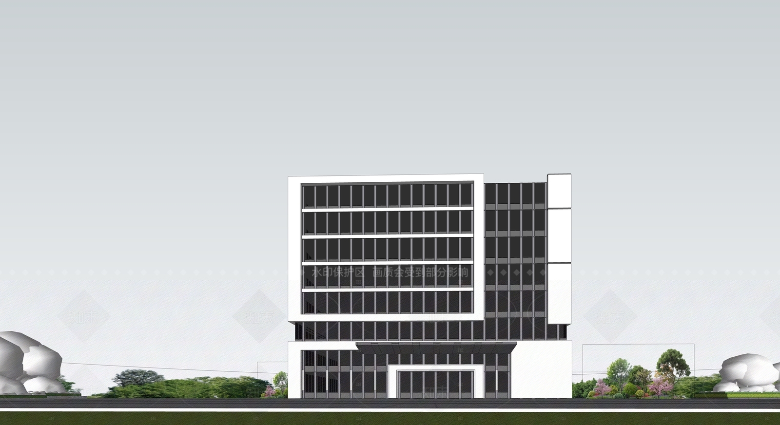 现代简约其他商业建筑SU模型下载【ID:1206571956】