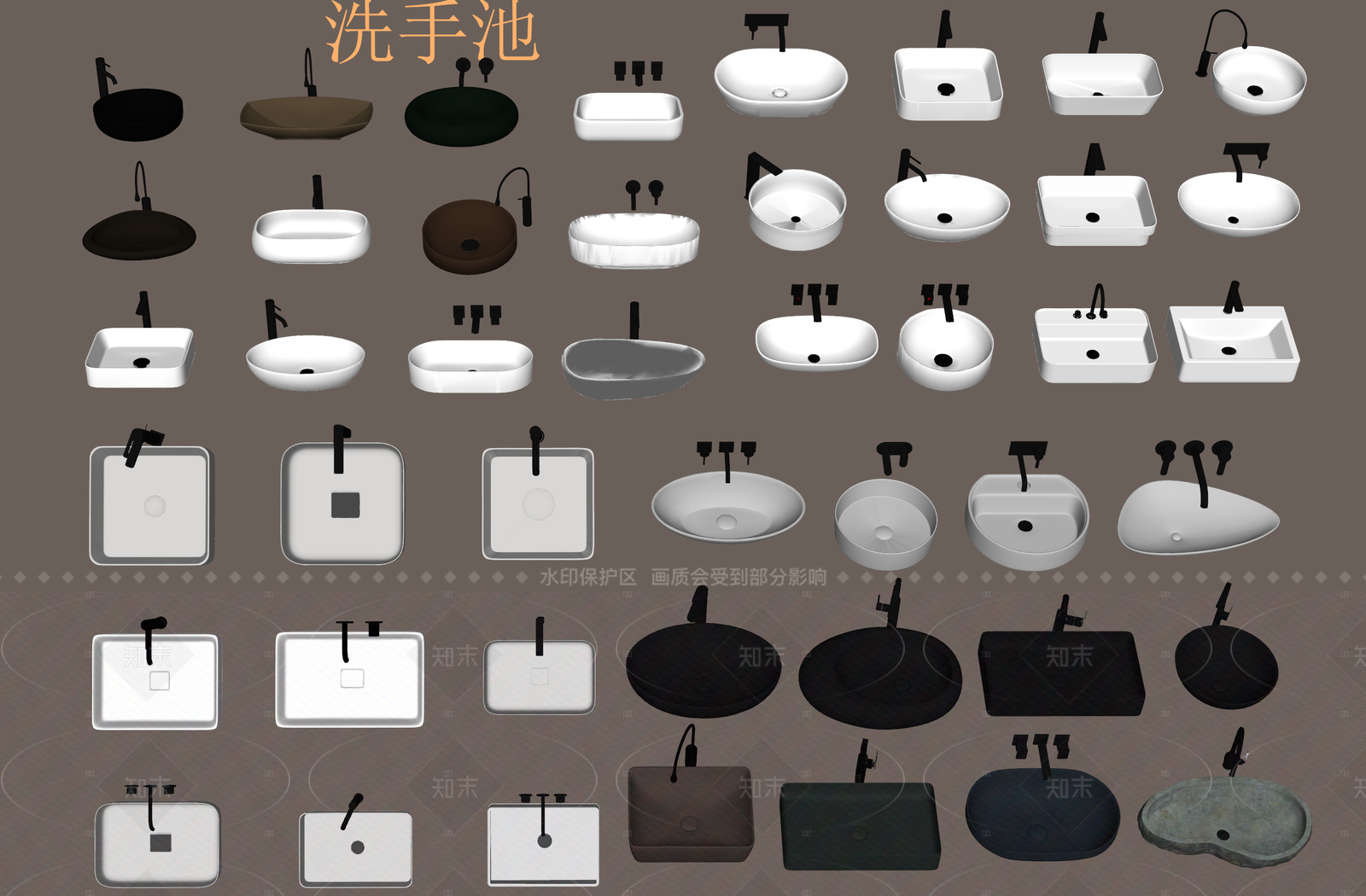 台盆SU模型下载【ID:1206572452】