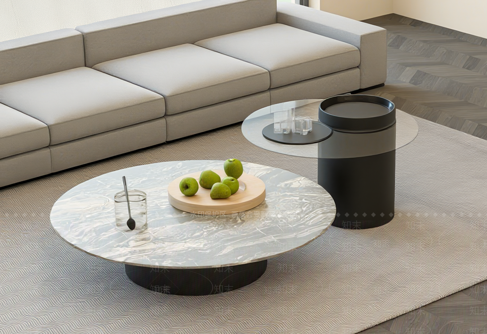 现代茶几3D模型下载【ID:1206572799】