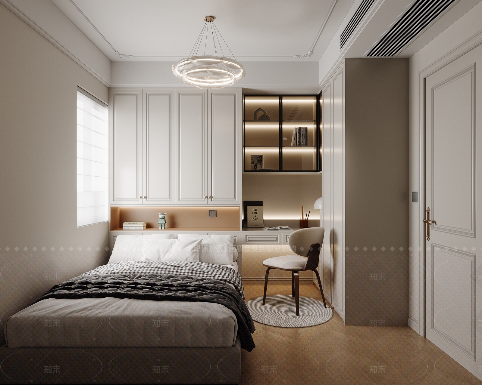法式家居卧室SU模型下载【ID:1206576229】