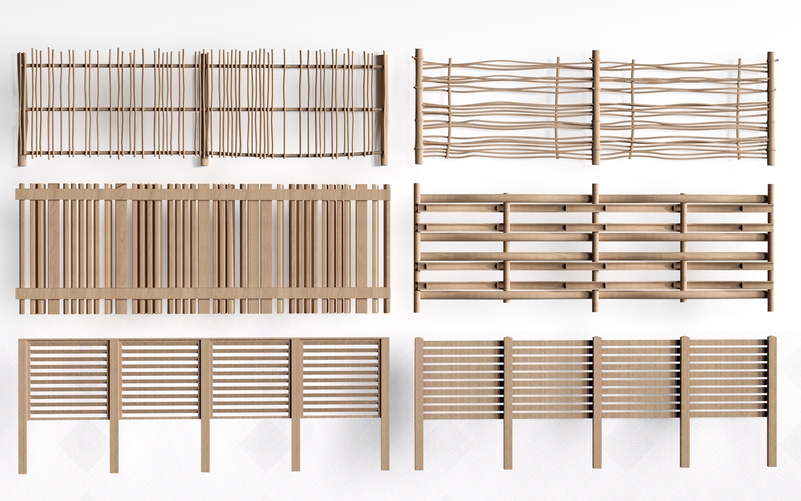 现代围栏护栏SU模型下载【ID:1206581361】