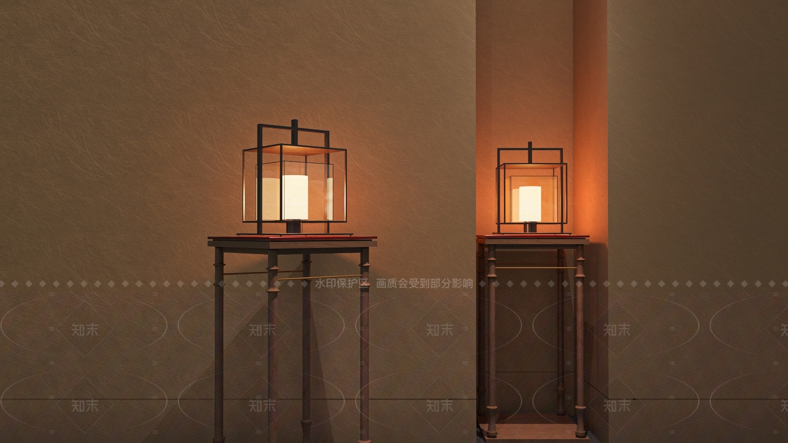 新中式现代台灯3D模型下载【ID:1206584201】