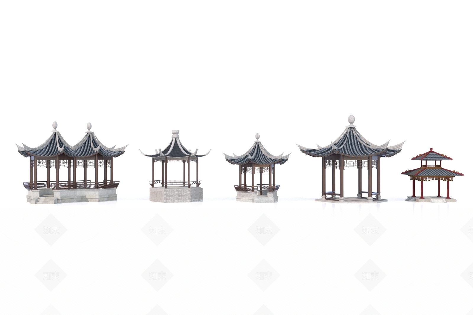 现代古建3D模型下载【ID:1206585179】