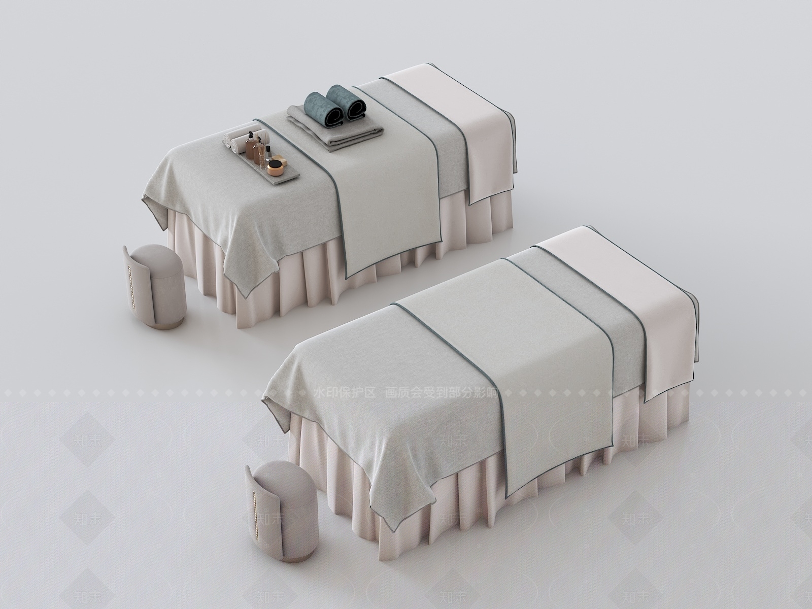 现代按摩床3D模型下载【ID:1206587177】