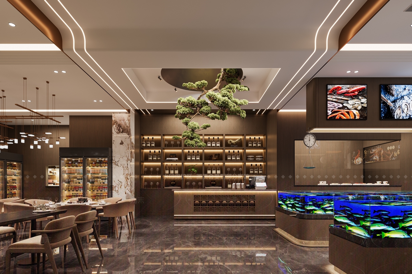 其他餐饮空间3D模型下载【ID:1206594389】