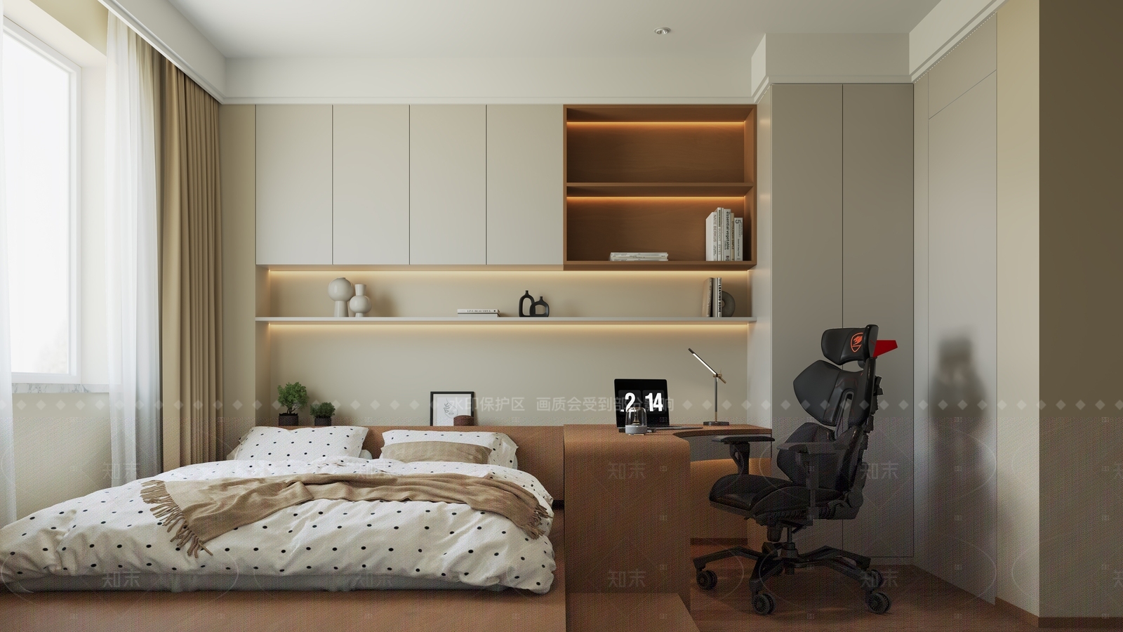 中古复古榻榻米卧室3D模型下载【ID:1206598492】