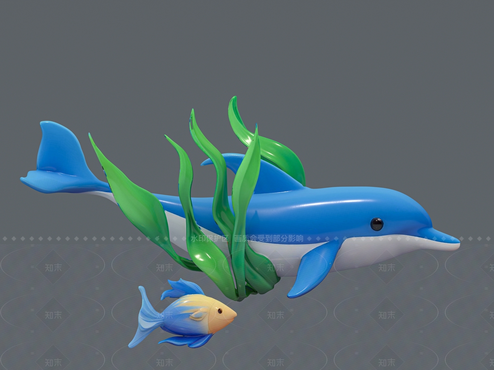 水生类动物3D模型下载【ID:1206598534】