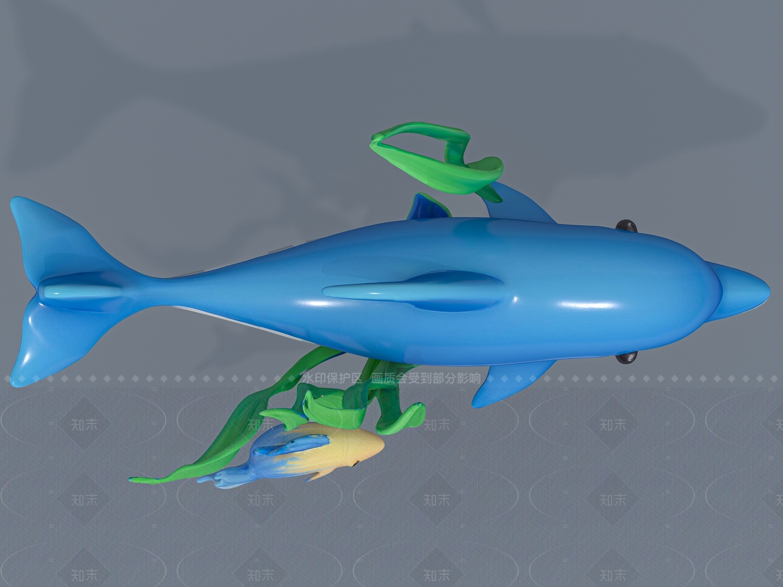 水生类动物3D模型下载【ID:1206598534】