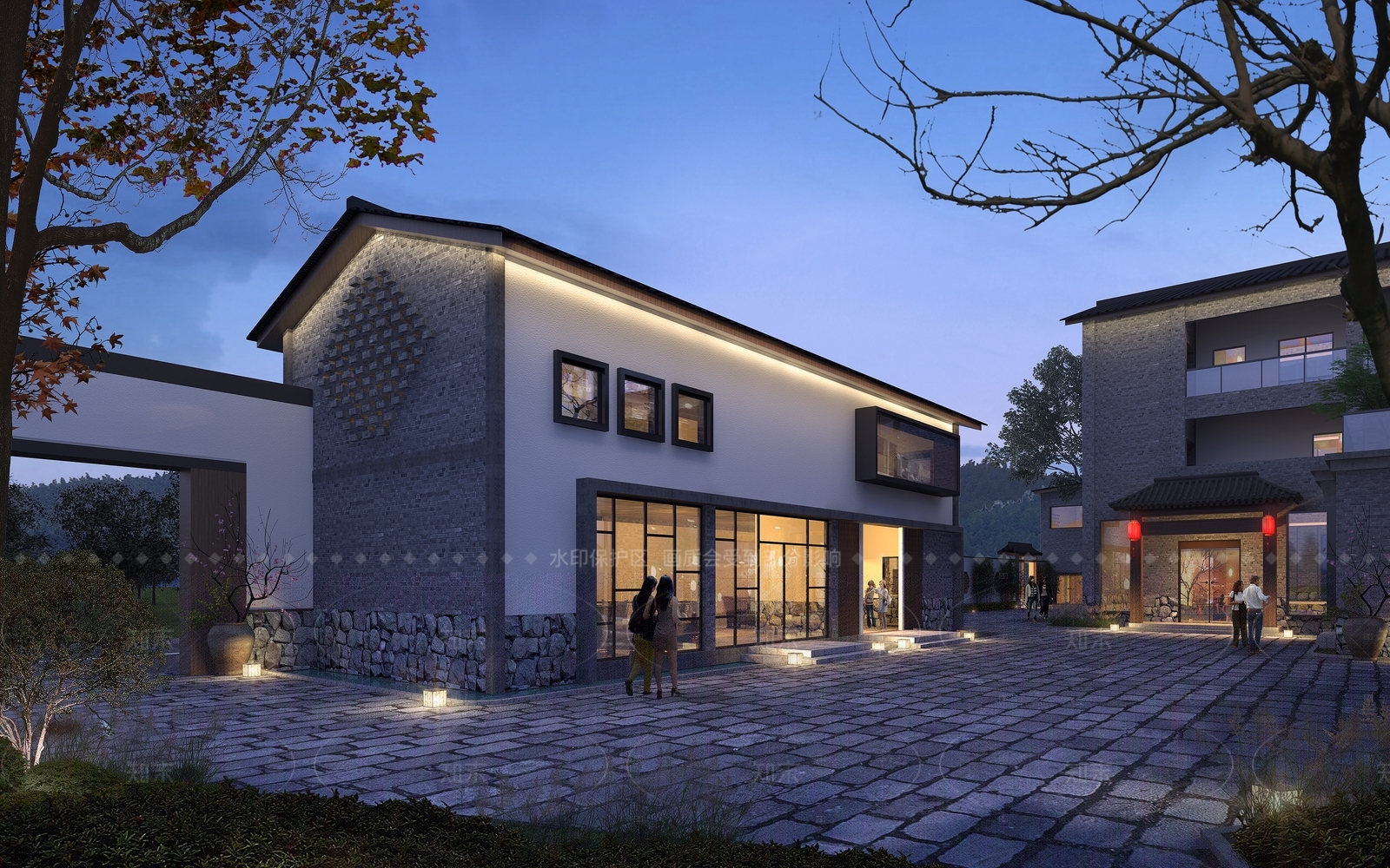 中式古建3D模型下载【ID:1206600979】