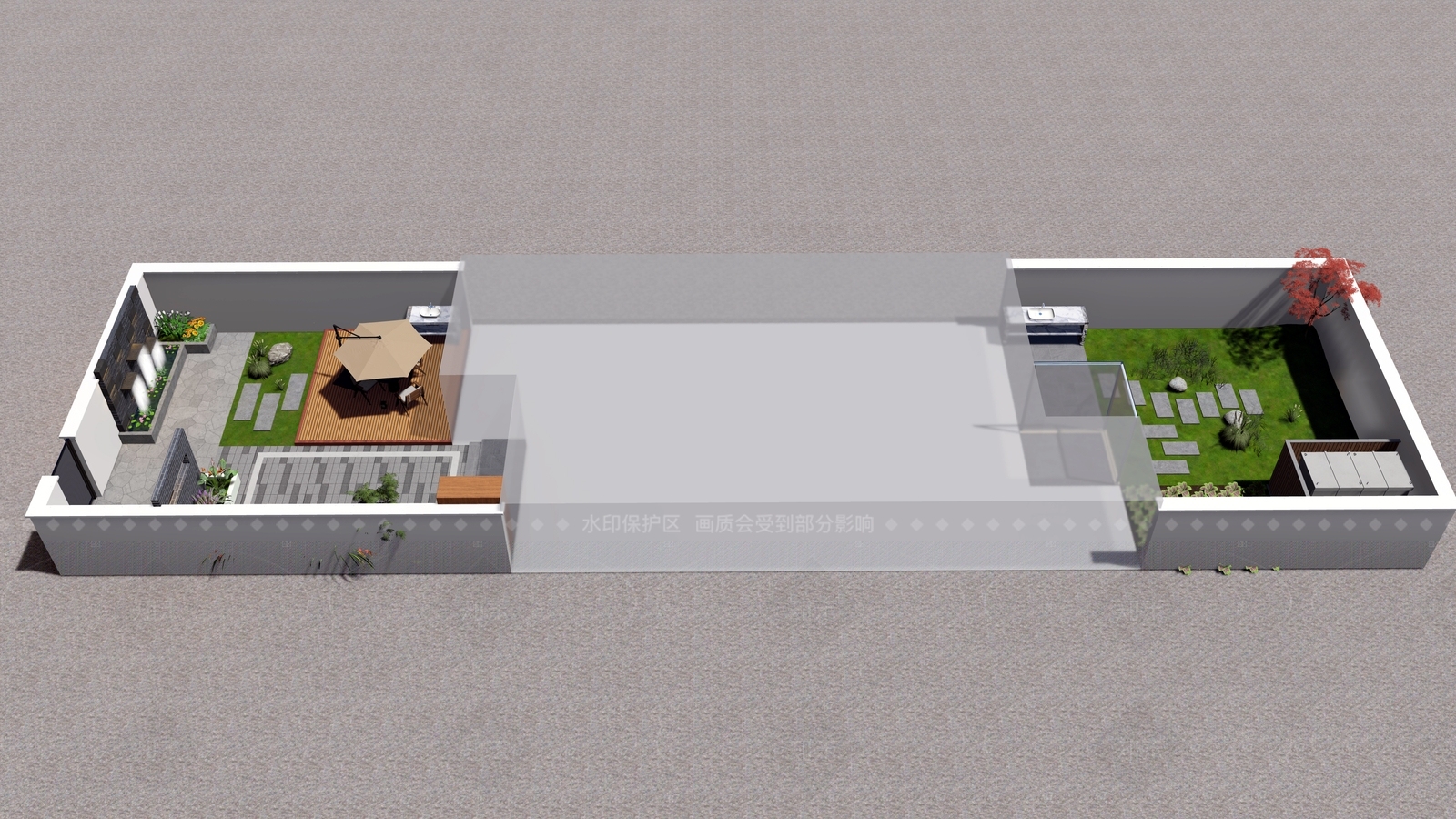 现代四合院SU模型下载【ID:1206603346】