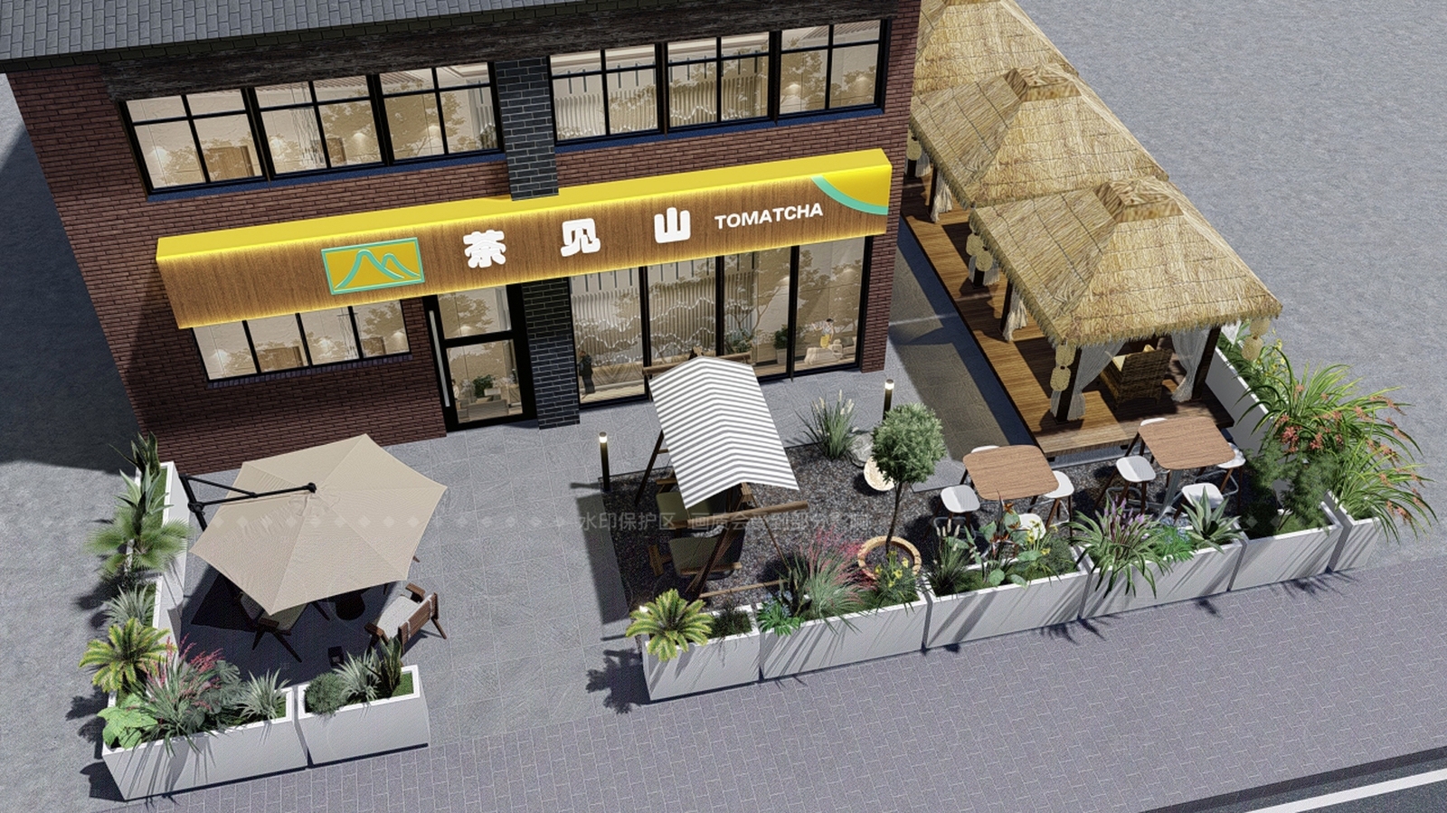 现代其他商业建筑SU模型下载【ID:1206604036】