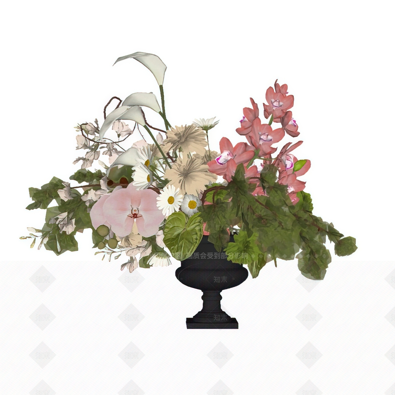 现代法式花艺SU模型下载【ID:1206612122】