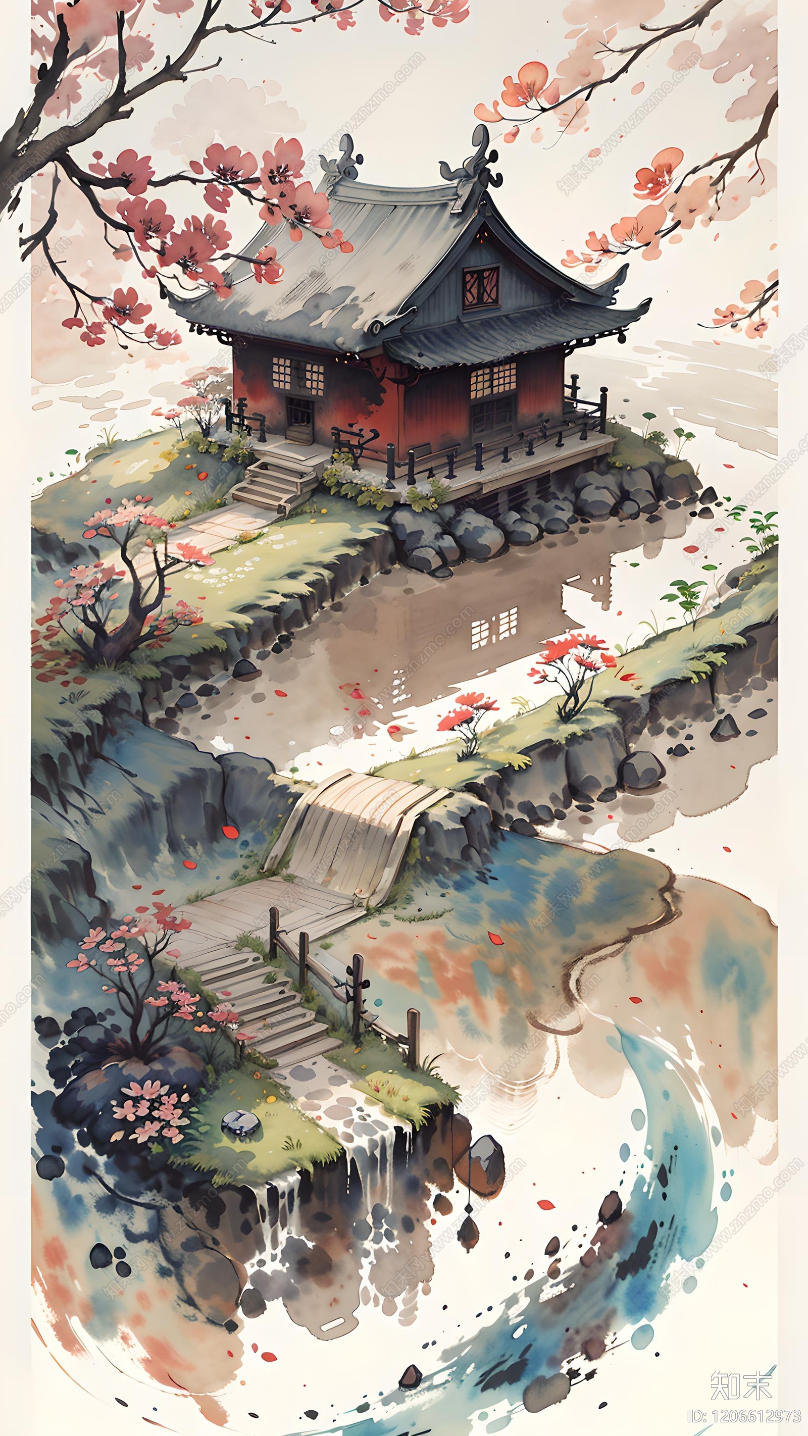 现代新中式其他挂画贴图下载【ID:1206612973】