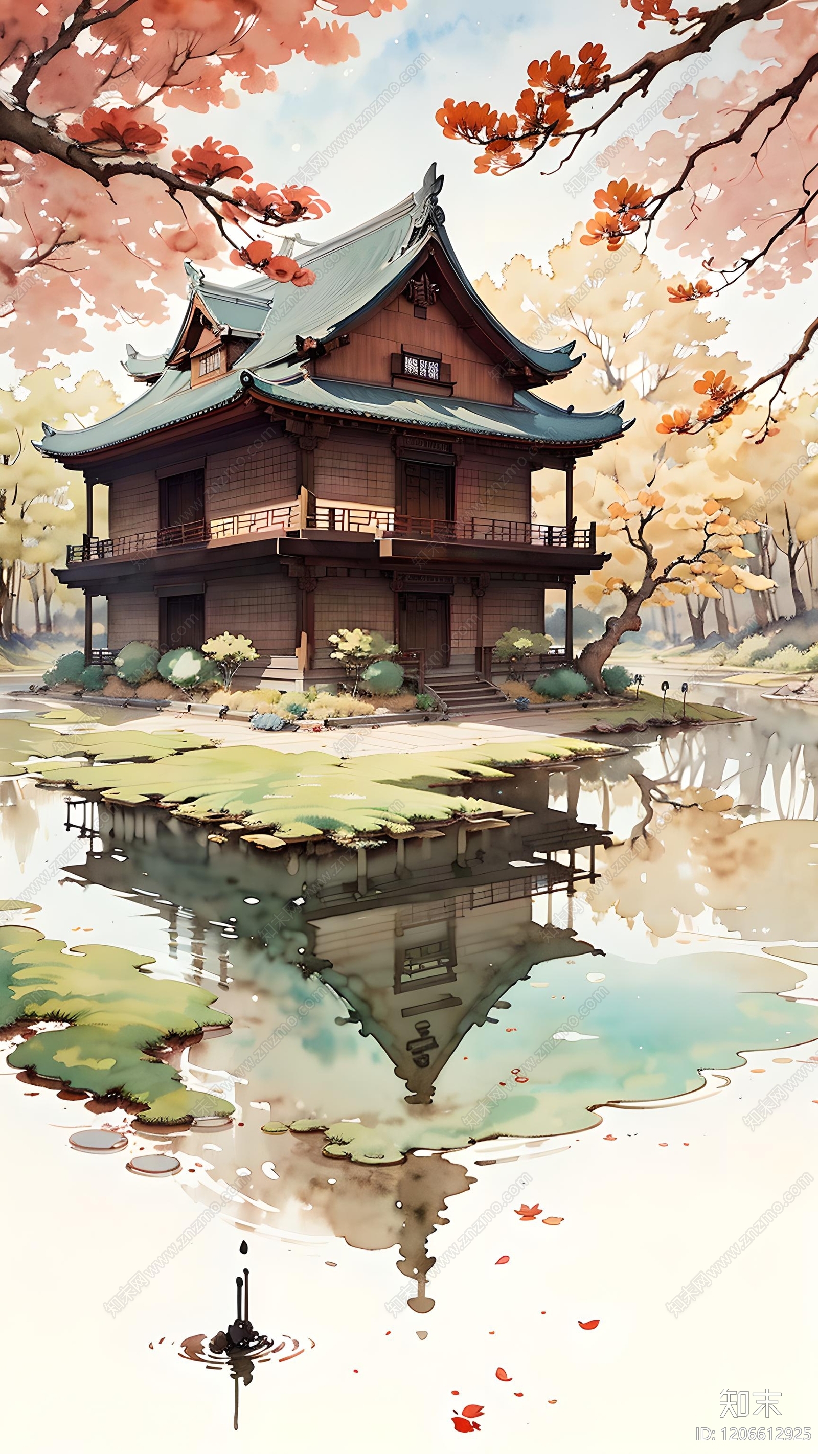 现代新中式其他挂画贴图下载【ID:1206612925】