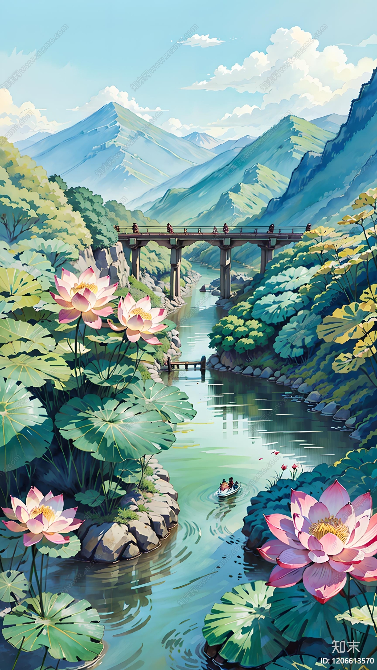 现代新中式其他挂画贴图下载【ID:1206613570】