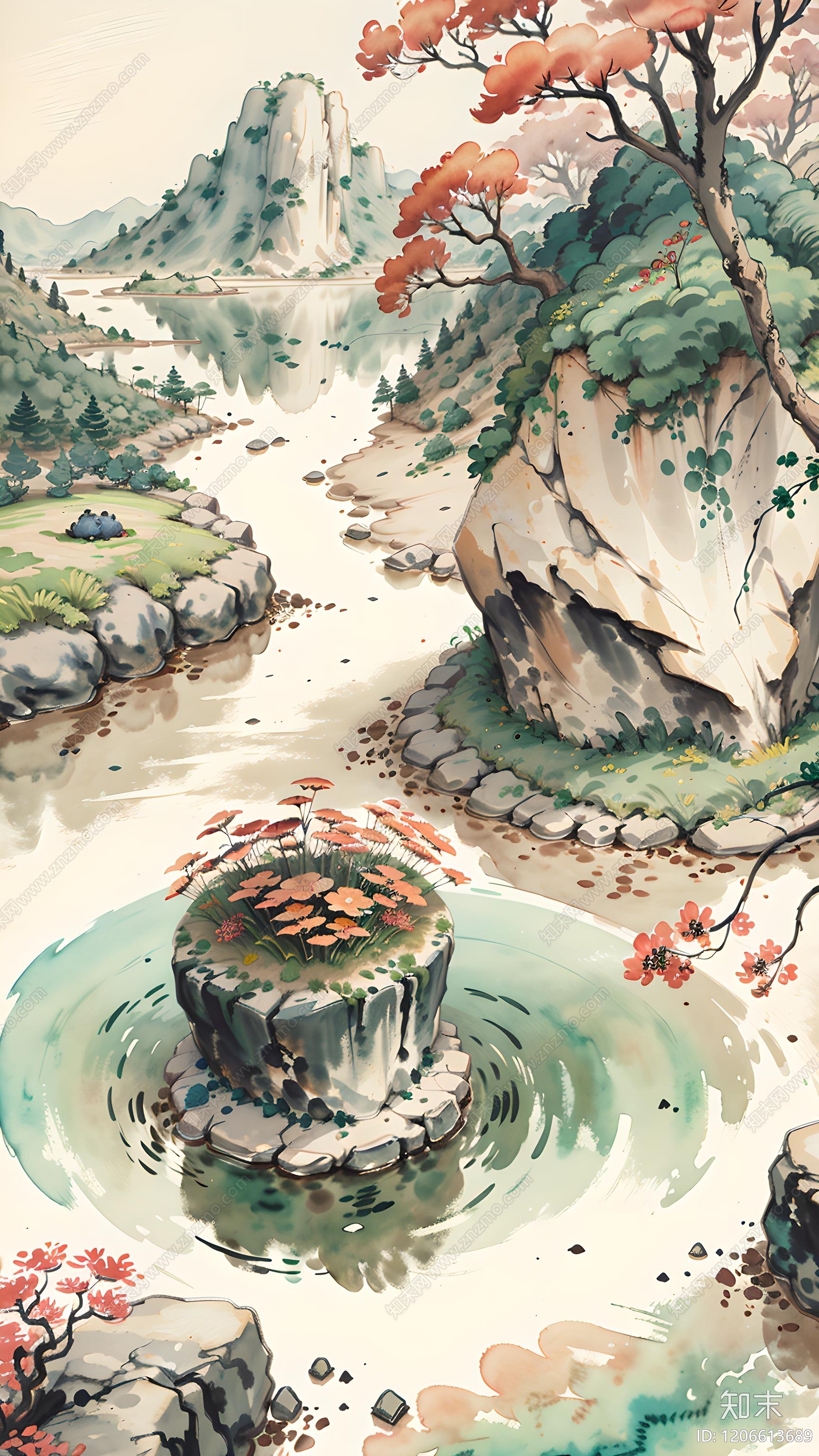 现代新中式其他挂画贴图下载【ID:1206613689】
