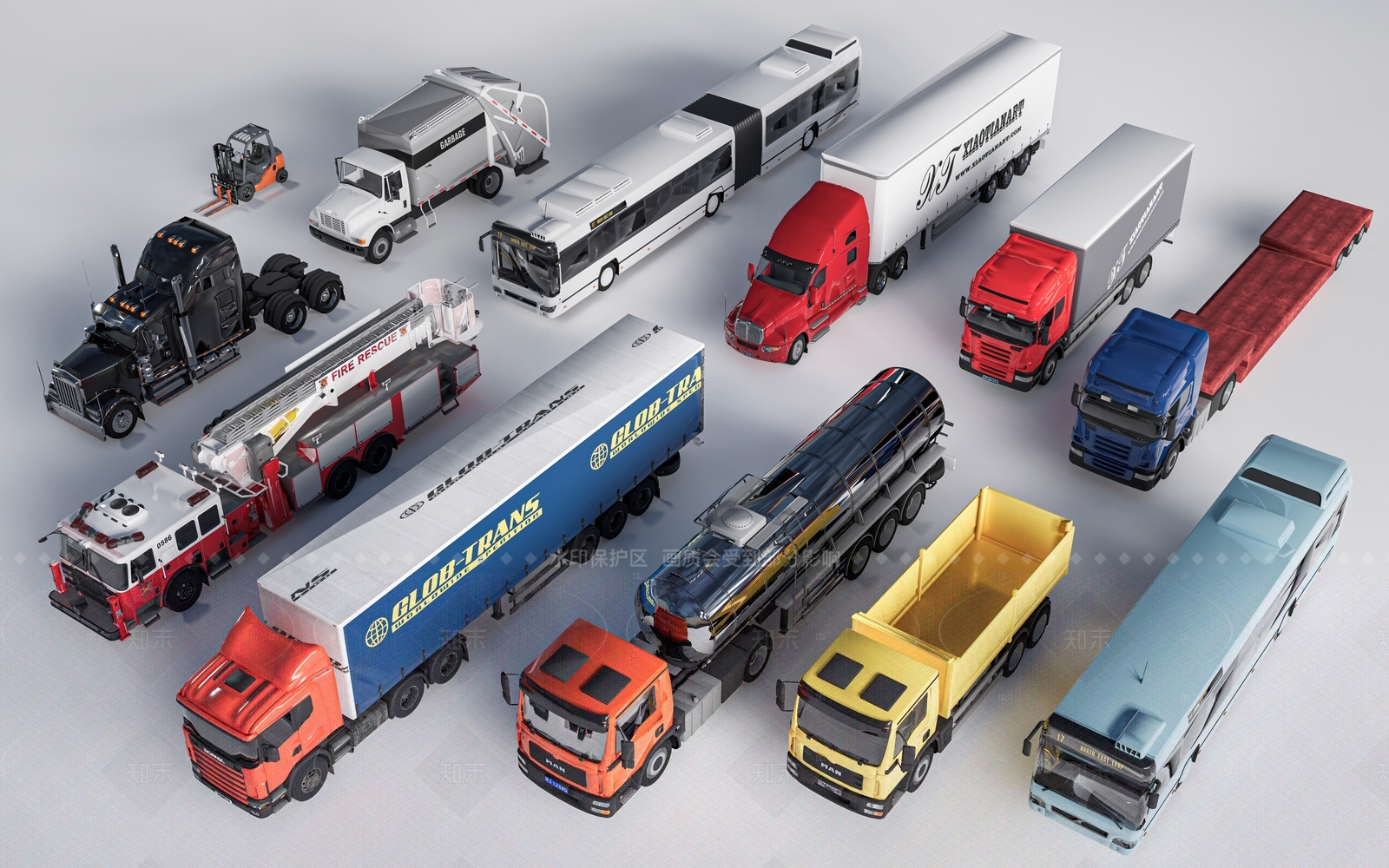 工程车SU模型下载【ID:1206616882】