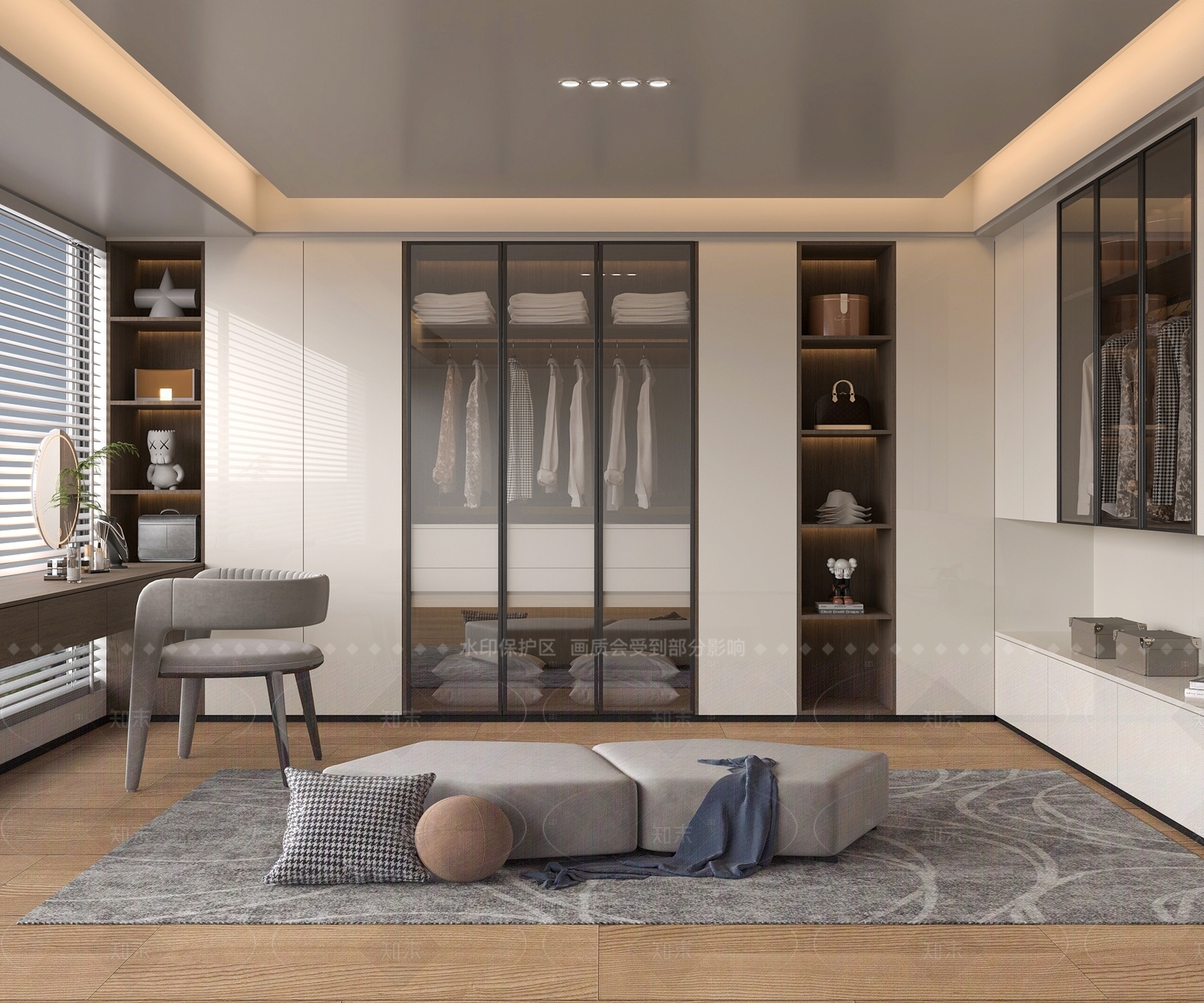现代衣柜3D模型下载【ID:1206630275】