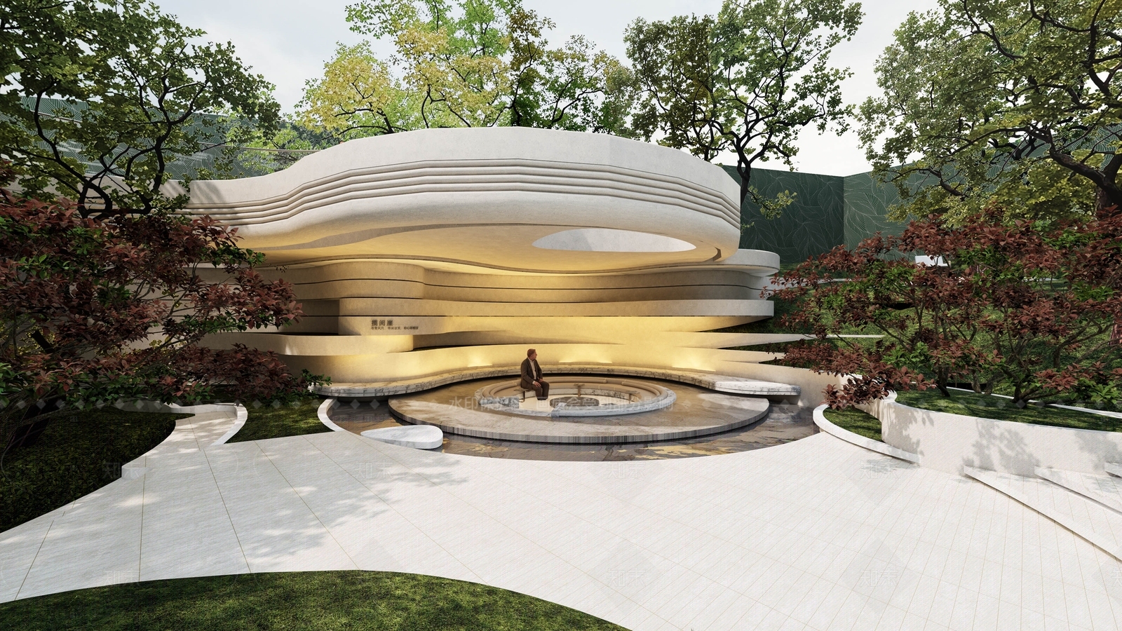 简约现代小区景观SU模型下载【ID:1206619817】