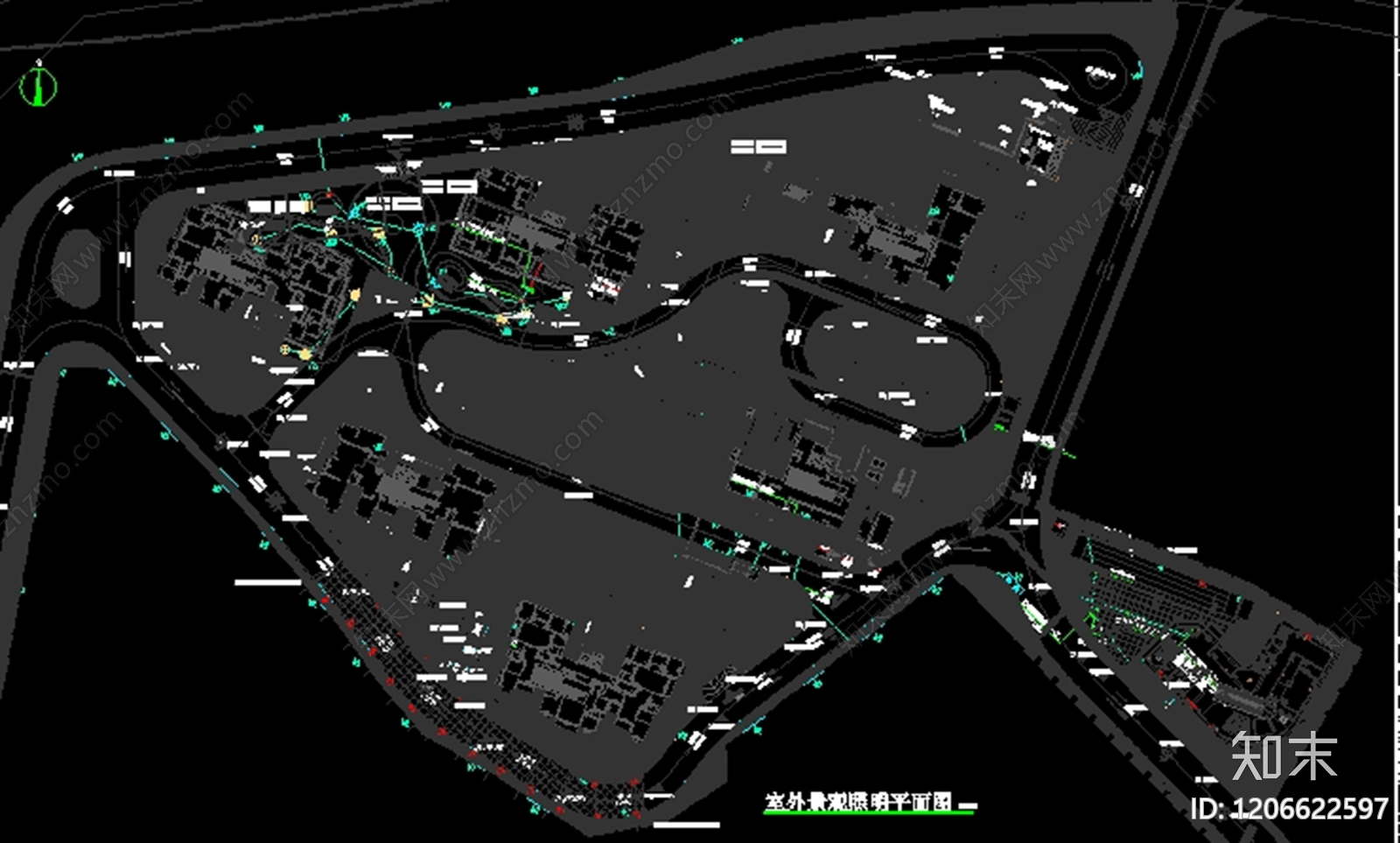 宅间绿地cad施工图下载【ID:1206622597】