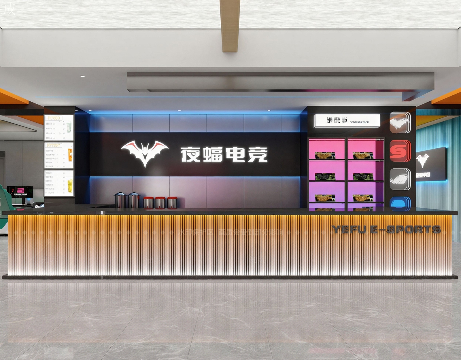 现代网吧SU模型下载【ID:1206624531】